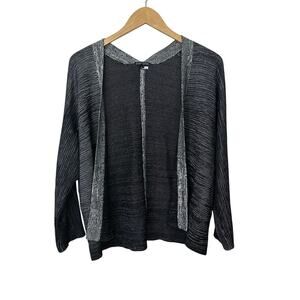 Eileen Fisher Silk Organic‎ Cotton Lightweight Cardigan Top Womens Petite Large